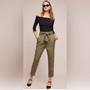 NWT!! Cartonnier by Anthropologie Kingsley Cropped Pants Size 6